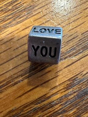 Pandora Silver-Tone Square Spacer Charm